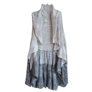 EUC Sioni Sleeveless Cardigan Duster Size Small